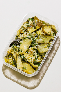 zeytinyağlı kabak sıyırma.