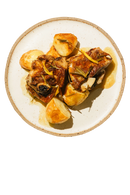 kleftiko + cyprus potatoes.