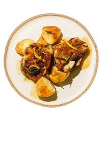 kleftiko + cyprus potatoes.