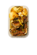 kleftiko + cyprus potatoes.