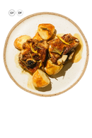 kleftiko + cyprus potatoes.
