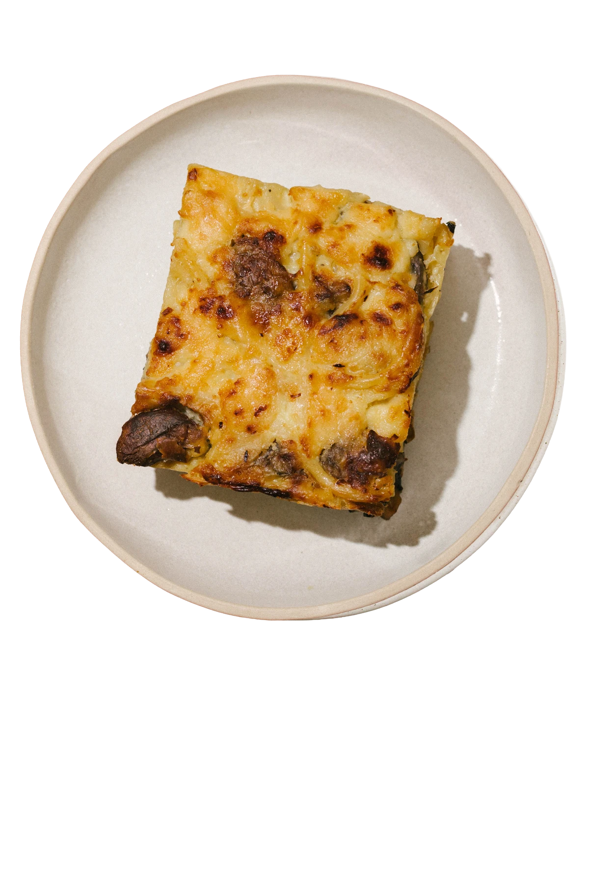 mantarlı fırın makarna.